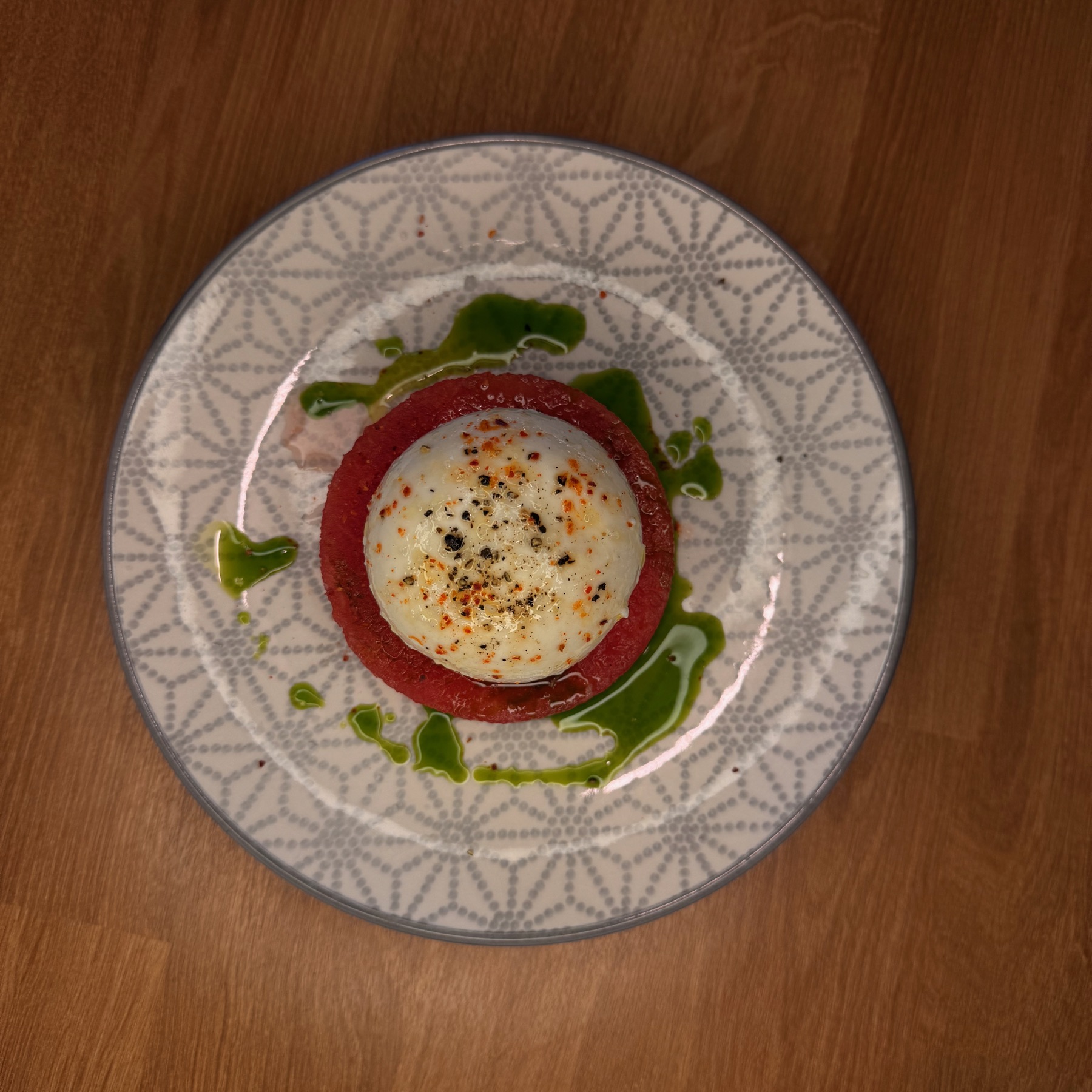Pastèque et burrata